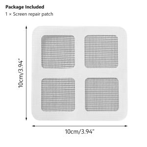 100PCS 10cmx10cm FIBERGLASS INSECT SCREEN Windows Screen Nylon Screen Door Replacement Durable Anti Mosquito Fiberglass Screen Mesh Windows Screen and Screen Door Replacement DIY Durable Fiberglass Screen Mesh