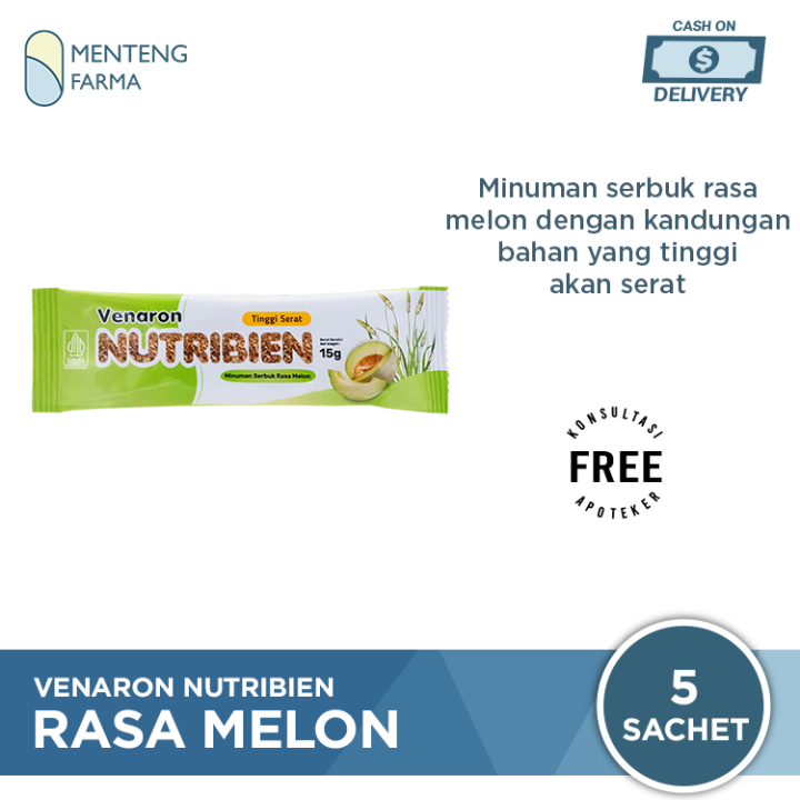 Snack Rasa Melon Venaron Nutribien Rasa Melon 1 Sachet - Minuman Serbuk Tinggi Serat ...