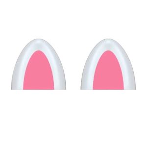 SAMUEMIREZ 2Pcs Cartoon Solar Cat Ears/Bear Ears Paste Decorative Car Roof Decoration Light Safe Automatic Luminous Exterior Ornaments Truck