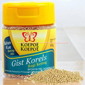 Koepoe Koepoe 65gr Gist Korels Ragi Kering Kemasan Botol Koepoekoepoe Kupu Kupu Dry Yeast Biji