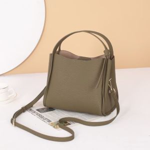 Royal Bagger New Large Capacity Top-handle Bag for Women Genuine Cow Leather Casual Simple Shoulder Bags Fashion Ladies Crossbody Bags
