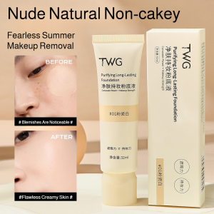 Concealer Foundation 3 IN 1 Foundation Cream Long Lasting Moisturizing Liquid Foundation Concealer Foundation BB Cream perfect cover matte Control Nude Makeup Long-Lasting