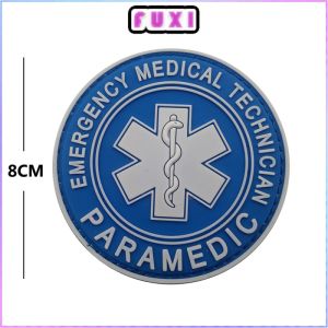 International Rescue Sign Life Star Snake Mark PVC Epoxy Wash-Free Armband Backpack Stickers Badge Patch Morale Medal