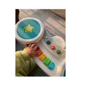 GBABY HUANGER Drum Kit & Piano Set - Best For Early Education With Audio Visual Training Kids Jazz Drummer Beat Toys Ringtone Color Table Chair Sensory Music LED Light Baby Musical Instrument