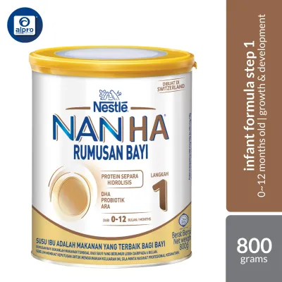 Nestlé NAN HA® Step 1 Infant Formula (0–12 Months) 800g | Partially Hydrolysed Protein with DHA & Probiotic
