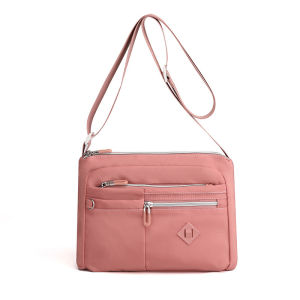 GStar Multi-layer Minimalist Women Shoulder Bag Nylon Waterproof Crossbody Bag Daily Commute Travel Work Bag Lightweight Casual Large Capacity Messenger Bag