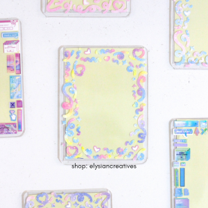Decorated Kpop Toploaders for Photocards/Pictures - Holo Stickers by Elysian Creatives
