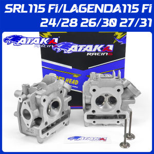 ATAKA หัว 2 วาล์วใหญ่ SRL115 FI LAGENDA 115 FI MIO115 FINO 24/28MM 26/30MM 27/31MM มีวาล์วคู่หนึ่ง