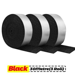 10/30M Winter Flame Retardant Pipe Wrap Insulation Tapes Outdoor Winter Anti-freeze Foam Foil Self Adhesive Tape for Copper Rubber Material