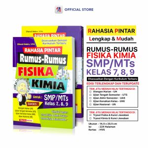 Buku Rumus Kimia Fisika SMP MTs / Rahasia Pintar Rumus-Rumus Fisika Kimia Untuk SMP/MTS Kelas 7 8 9 / Giri Utama SIDOARJO - PLM