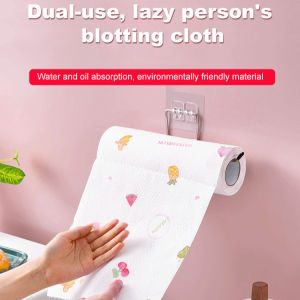 ✨ Wiping Cloth/Wiping Paper/Cleaning Cloth/Dry Wet/Printed Lint-Free/Easy Hang/Space-Saving/Soft Delicate 3170 Washable Lazy Rag Kitchen Towel