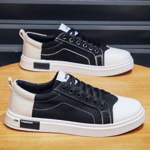 New mens Korean-style canvas shoes fashionable and trendy casual sneakers breathable and non-slip suitable for teenagers and students