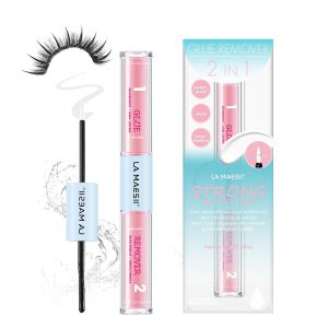 LA MAESII Lash Glue Bond and Seal 2 in 1 Lash Cluster Glue Waterproof 10ml Dries ClearLong Lasting 72H+ Latex FreeWaterproof Gentle FormulaStrong Hold Non Irritating