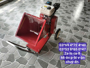 Máy chuyên băm tàu dừa cành cây động cơ xă.ng