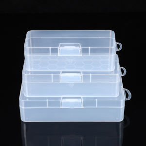 S/M/L Transparent PP Plastic Storage Box Jewelry Beaded Objects Organizer Box Makeup Desktop Box