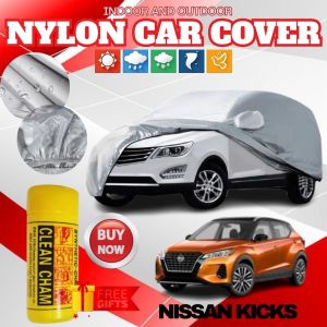 RC Nylon Car Cover for NISSAN KICKS Waterproof Lightweight Car Cover with Garterized Fit and Chamois Towel