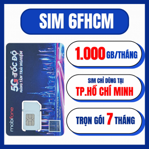 ( TẶNG 2 THÁNG ) SIM 4G 5G Data 1.000GB/Tháng - Trọn Gói 7 - 14 Tháng ( CÓ ESIM ) - Dung Lượng Khủng Nhất Nhà Mạng Mobifone | 6FHN 12FHN 6FHCM 12FHCM - FREESHIP - CHƯA KÍCH HOẠT