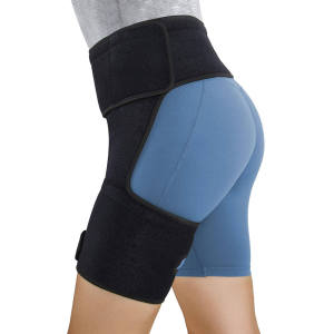 【Local delivery】Hip Waist Supports Brace - Sciatica Pain Relief Brace - Thigh Hamstring Compression Support Wrap - Stabilizer for Groin Hip Flexor SI Joint for Labral Tear Arthritis Bursitis