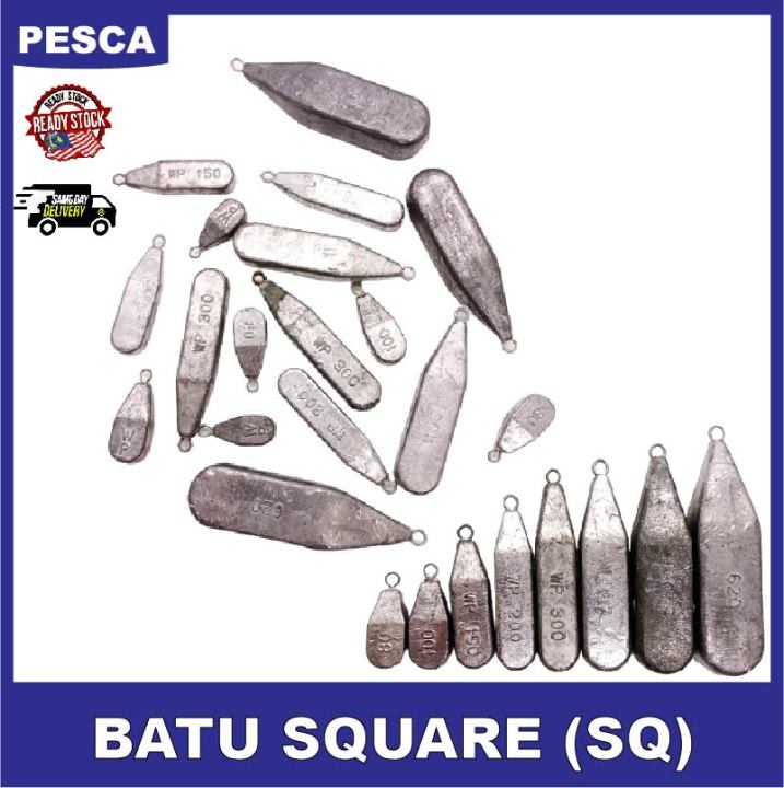 Batu Ladung SQ Batu Sinker Petak Batu Ladung Petak Square Shaped Lead