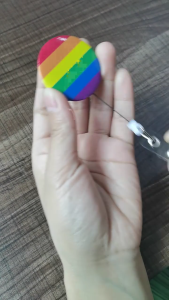 Holder Pride Pins Clip Pin Pride Gifts Rainbow Holder Retractable Clip