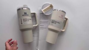 Stanley Quencher 2.0 keluli tahan karat vakum bertebat Tumbler tudung jerami 40oz perjalanan Thermal Mug Stainless Steel kopi Hot Cup