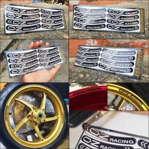 สติ๊กเกอร์ติดขอบล้อ O.Z racing เกรดพรีเมี่ยม Sticker Rim Wheel O.Z racing