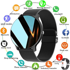 LIGE Fashion Smart Men Watch  Full Touch Screen Heart Rate Blood Pressure Multifunctional Sport Waterproof Smart Watch Women For Android IOS +Box