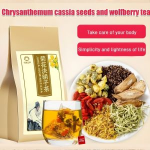 Chrysanthemum Cassia Seeds And Wolfberry Tea Teabags Herbal Tea Fetal Chrysanthemum Wolfberry Honeysuckle Burdock Osmanthus Tea