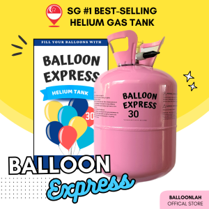 [HIGH QUALITY] Disposable Helium Gas Tank / Balloon Gas Tank / Balloon Tank Filled Locally 100% QC [FREE 5pcs Balloon and Ribbons]