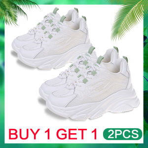 BUY 1 TAKE 1 NEW Korean  footwear Ladies fashion stylish Platform heels chunky sneakers rubber shoes Rubber Shoes Non-Slip Resistance for woman