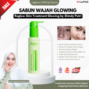 Reglow Official - Facial Wash - 100 ml | Kandungan Centella Asiatica Extract - Mencerahkan Kulit Wajah - Membersihkan Wajah dari Kotoran dan Sisa Make Up - Melembapkan - Menutrisi Kulit Wajah | facial wash membersihkan optimal | facial wash/ sabun