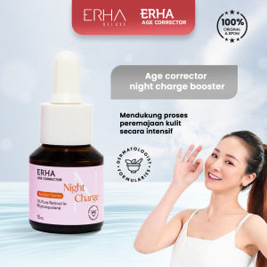 ERHA Age Corrector Night Charge Booster - Serum Booster Anti Penuaan 1% Pure Retinol in Phytosqualane