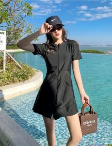 🚀พร้อมส่ง🚀 2023 new✨ชุดว่ายน้ำ วันพีช ชุดว่ายน้ําผู้หญิง ชุดว่ายน้ําผู้หญิงทูพีช  มีกระเป๋า