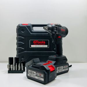 bor impact wrench GTOOLS EROPA GT06 mesin pembuka baut ban roda truck mobil motor CVT baterai cordless 48v 550nm FULLSET komplit koper JLD HUJIA