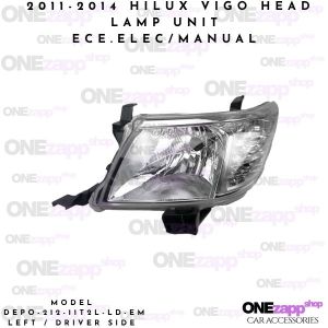 DEPO-212-11T2L-LD-EM 2011-2014 HILUX VIGO HEAD LAMP UNIT ECE.ELEC/MANUAL