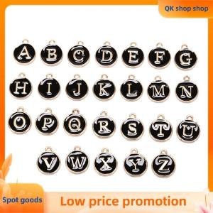 ✨QK shop✨ 26Pcs Letter Alphabet Charms Initial Letter Bracelet Jewelry DIY Craft Making