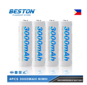 4pcs Beston Rechargeable Battery NiMH AA 1.2V 3000mAh High Capacity