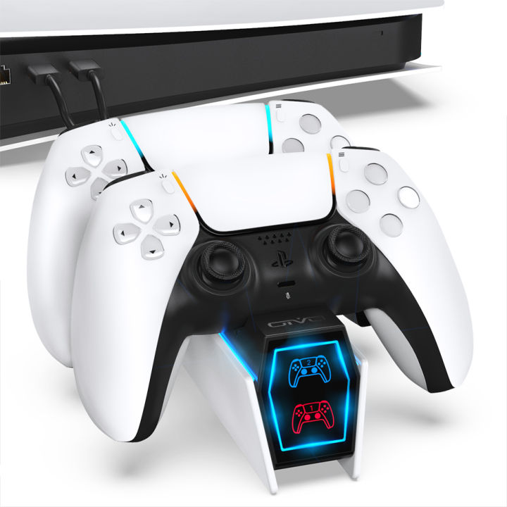 Fast Charging Dock Station For PS5 DualSense Controller (White)