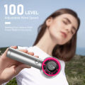 Orashare HF04 Mini Fan Rechargeable High Speed Handheld Jet Fan Turbo Strong Wind 5 Gear Wind Speed Digital Display Adjustable Turbo Fan With Portable Lanyard. 