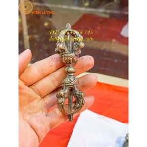Chùy Kim Cang Màu Trắng Bằng Đồng Phong Thủy - Pháp Khí Mật Tông