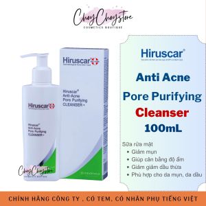 Sữa Rửa Mặt Hiruscar Anti Acne Cleanser 100mL Ngừa Mụn