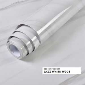 (COD) Stiker Glossy Marmer / Stiker Kayu Dan Meja Anti Minyak Dan Anti Panas