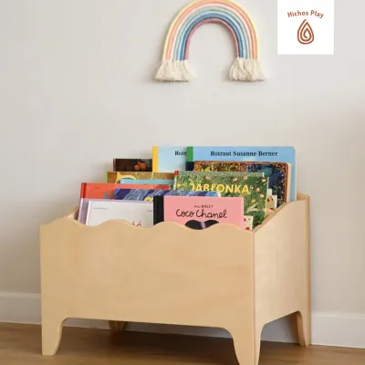 Montessori Bookshelf / Children Book Shelf / Toy and Bookshelf - Classic Design