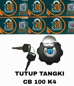 Tutup Tangki CB 100 K4 Hitam (OZAWA) - Penutup Tengki Bensin + 2 Kunci Ful Tank Cap CB