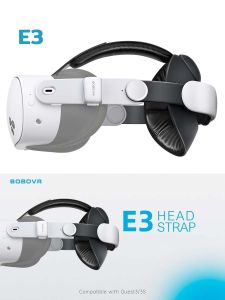 BOBOVR E3 / E3 Pro Head Strap สำหรับ Meta Quest 3 (สายรัดหัว Oculus)(สายรัดหัว Meta)(อุปกรณ์เสริม Oculus)(อุปกรณ์เสริม Meta)(Bobovr E3 Pro)(แท่นชาร์จ Bobovr BD3)(แบต Bobovr B100 Battery)