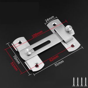 Sliding Barn Door Latch Sliding Right Angle Door Latch Door Bolt Wine Cooler Closet Window Door Latch Plug Baby Safety Latch