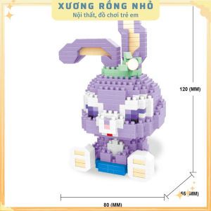 Mô Hình Lắp Ráp Phi Hành Gia 3D Có Đèn LED Ôm Quà Đáng Yêu Xếp Hình Nhân Vật Dễ Thương