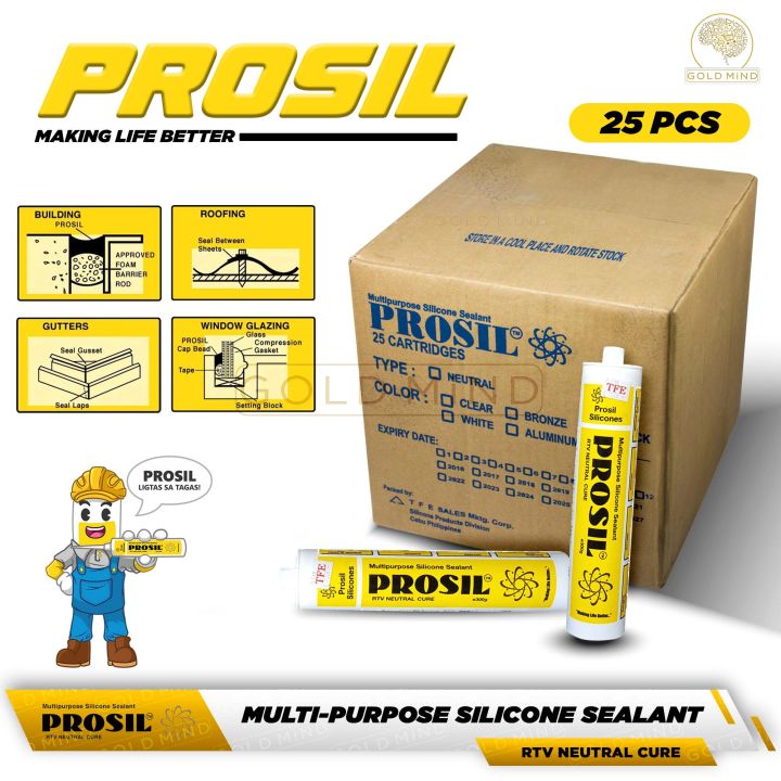 Prosil Sealant Prosil Multipurpose Silicone Sealant Neutral Cure Non Acidic ...