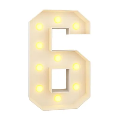 SWIFTTIDE 0-9 Numbers LED Light Balloon Light Up Balloons 91cm Balloon Filling Box Giant Figure Marquee Style Giant Birthday Figure Birthday Decoration