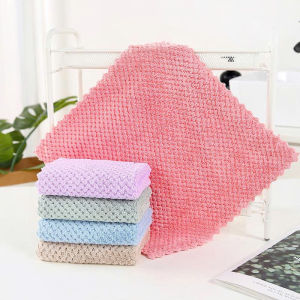Combo 5 Khăn Lau Bếp Dập Vân Sóng - Khăn Lau Bát Đĩa Bàn Ghế Kháng Khuẩn Thấm Hút Tốt Đa Năng / Khăn Lau Đa Năng Siêu Thấm Dày Không Đổ Lông Cao Cấp